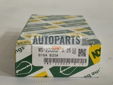 Вкладиші корінні +0.25 (к-кт на мотор) Honda B18A, B20A, D16A1, ZC