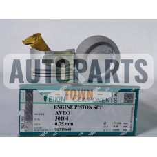 Поршень із пальцем +0.75 (к-кт на двигун) Chevrolet Aveo 1,5