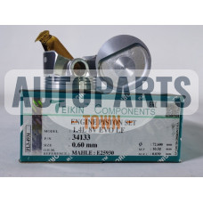 Поршень із пальцем +0.60мм (к-кт на двигун) FIAT 1.4L 8V EVO LF (MAHLE : E25930)