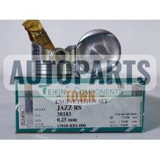 Поршень із пальцем +0.25мм (к-кт на двигун) Honda CR-Z, JAZZ RS 1,5L