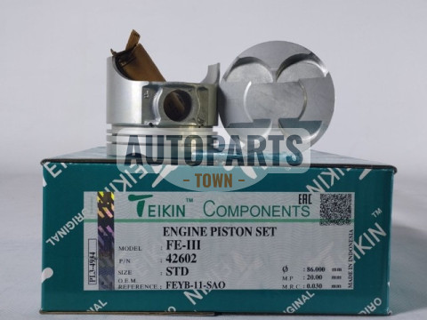 Поршень із пальцем STD (к-кт на двигун) Mazda 2.0 16V (FE-III)