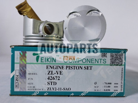 Поршень із пальцем STD (к-кт на двигун) Mazda 1.5L (ZL-VE)