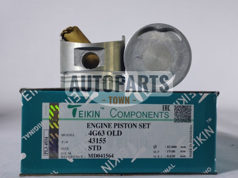 Поршень із пальцем STD (к-кт на двигун) Mitsubishi 2.0L  (4G63 OLD)