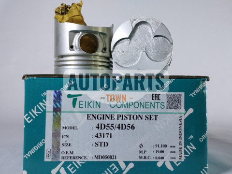 Поршень із пальцем STD (к-кт на двигун) Mitsubishi 4D55,4D56, Hyundai D4BX
