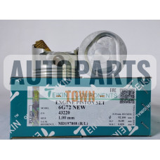 Поршень із пальцем +1.00мм (к-кт на двигун) Mitsubishi 3,0L (6G72 NEW SOHC V6,12V)