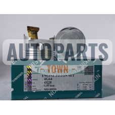 Поршень із пальцем +0.50мм (к-кт на двигун) Mitsubishi 2,4L (4G64 SOHC 8V)