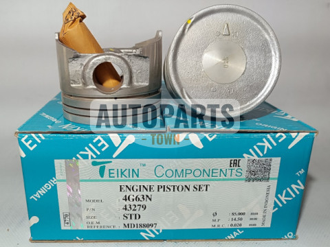 Поршень із пальцем STD (к-кт на двигун) Mitsubishi 4G63N