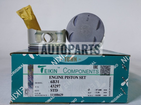 Поршень із пальцем STD (к-кт на двигун) Mitsubishi 3,0L (6B31) SOHC 24V,V6