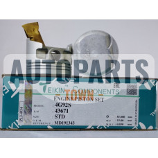 Поршень із пальцем STD (к-кт на двигун) Mitsubishi 1,6L (4G92S)