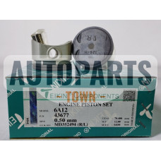 Поршень із пальцем +0.50мм (к-кт на двигун) Mitsubishi 6A12 Galant E54/E64