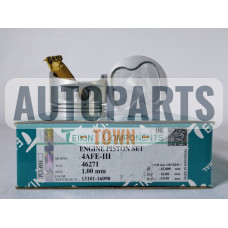 Поршень із пальцем +1.00мм (к-кт на двигун) Toyota 1,6L (4AF,4AFE,4AFE-III)