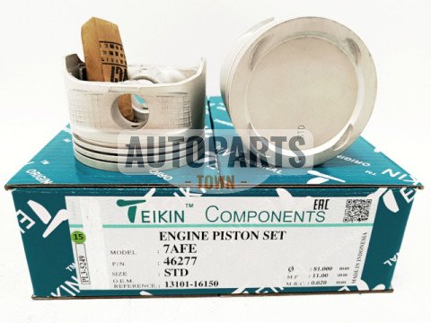 Поршень із пальцем STD (к-кт на двигун) Toyota 1,8L (7AFE)