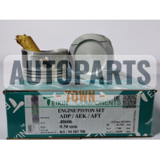 Поршень із пальцем +0.50мм (к-кт на двигун) VAG 1.6L ADP/AEK/AFT/AHL/AKL/ARM