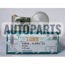 Поршень із пальцем +0.50мм (к-кт на двигун) Hyundai G4EK-ALPHA-F1,G4AE,G4AEB