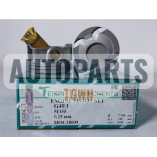Поршень із пальцем +0.25мм (к-кт на двигун) Hyundai 1.6 GDI G4FJ