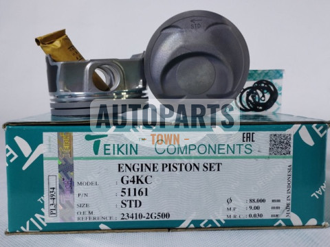 Поршень із пальцем STD (к-кт на двигун) Hyundai G4KC 2,4L GDI