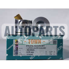 Поршень із пальцем +0.50мм (к-кт на двигун) Antara, Cruze, Captiva 2.0 CDTI, TEIKIN