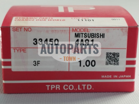 Кільця поршневі +1.00mm (к-кт на мотор) Mitsubishi Lancer 1.5L 4A91