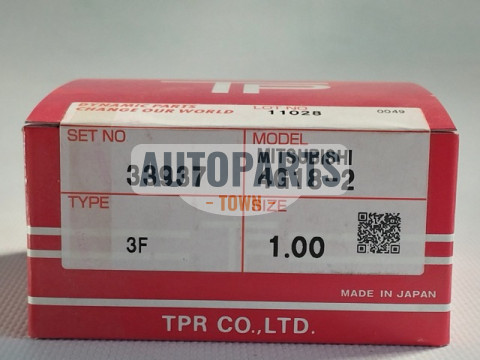 Кільця поршневі +1.00mm (к-кт на мотор) Mitsubishi Lancer IX 1.6 4G18,4G18-2,4G18-3,4G18P