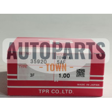 Кільця поршневі +1.00mm (к-кт на мотор) Toyota 5A-F