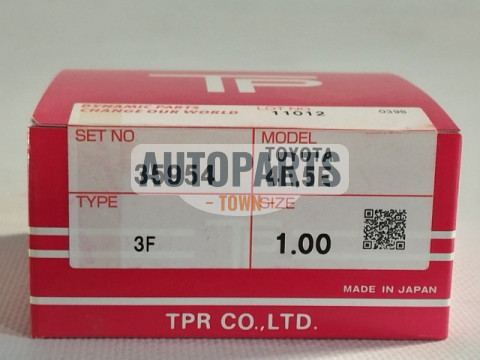 Кільця поршневі +1.00 (к-кт на мотор) Toyota 4E,5E,4EF-E,5EF-E