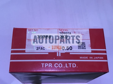 Кільця поршневі +0.50mm (к-кт на мотор) Toyota Hilux, Fortuner 2KD-FTV