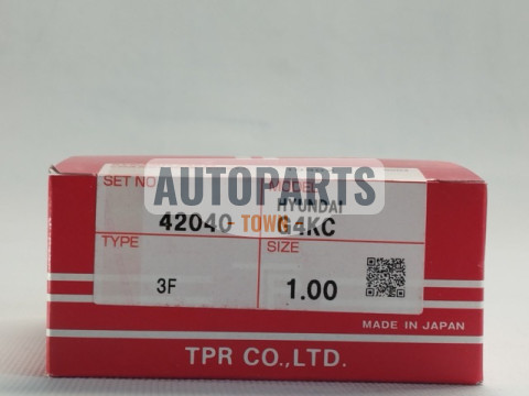 Кільця поршневі +1.00mm (к-кт на мотор) Hyundai G4KD THETA 2.0